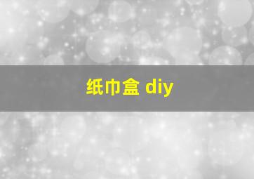 纸巾盒 diy